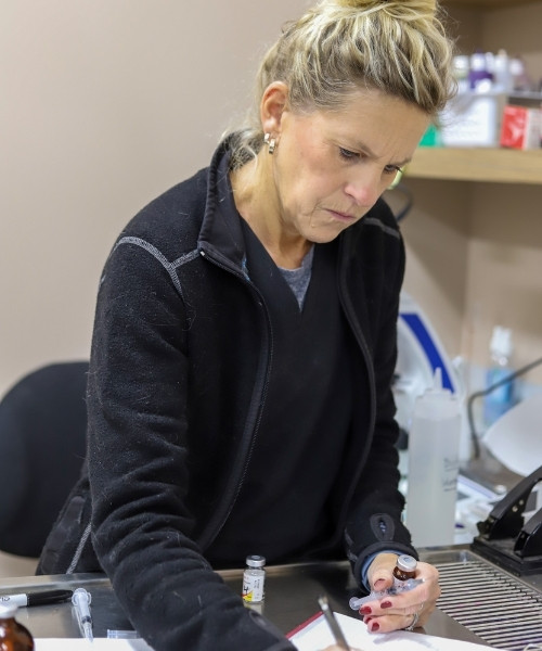 pet diagnostics-4 Happy girl with her pet dog in park